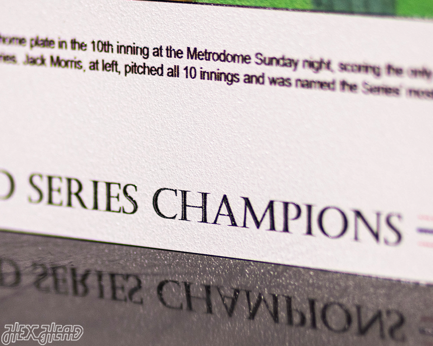 Star Tribune Minnesota Twins 1991 WORLD SERIES Front Page - OCT 28, 1991