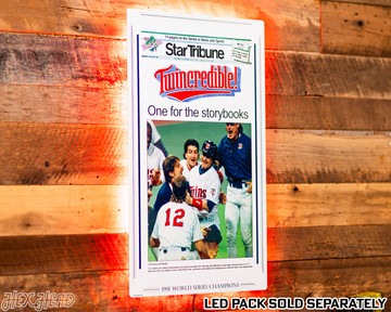 Star Tribune Minnesota Twins 1991 WORLD SERIES Front Page - OCT 28, 1991