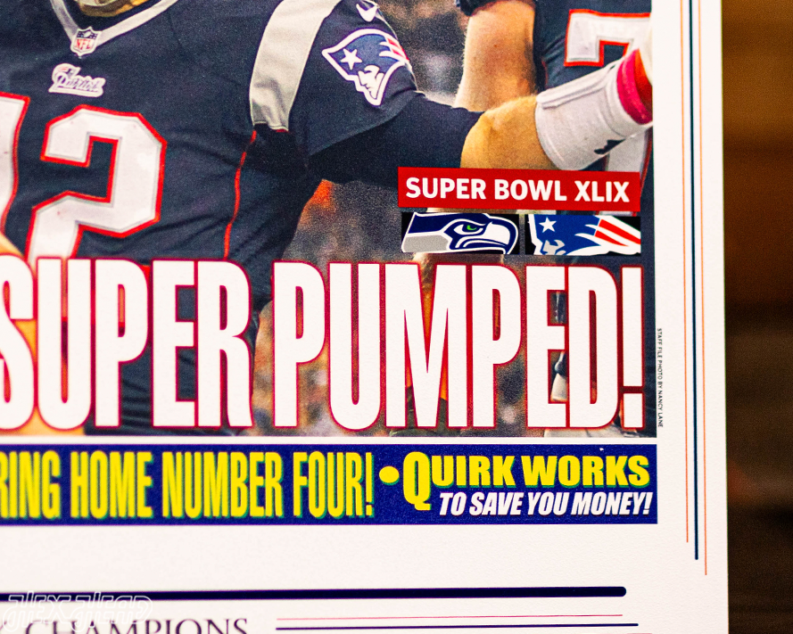 Boston Herald New England Patriots 2015 Super Bowl Front Page - FEB 1, 2015