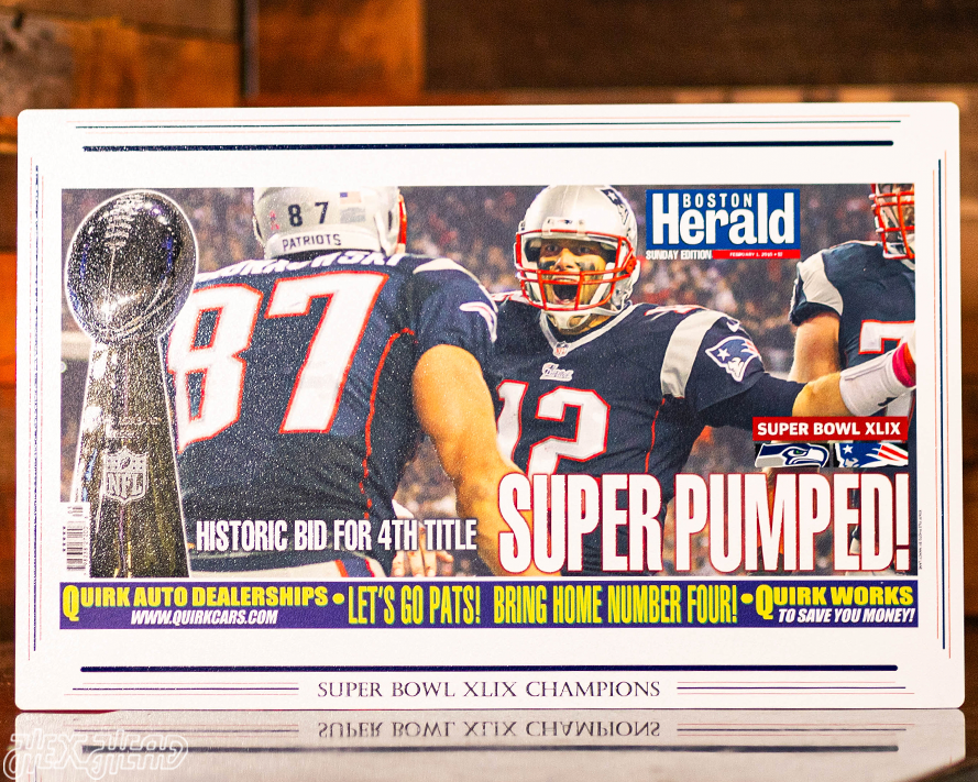 Boston Herald New England Patriots 2015 Super Bowl Front Page - FEB 1, 2015