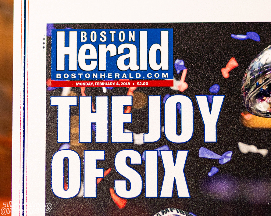 Boston Herald New England Patriots 2019 Super Bowl Front Page - FEB 4, 2019