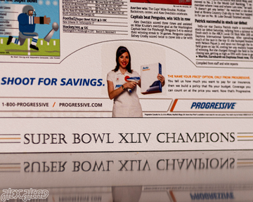 USA Today New Orleans Saints 2010 Super Bowl Front Page - FEB 8, 2010