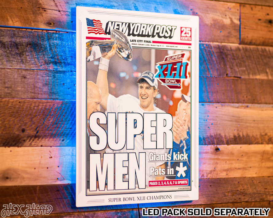 New York Post Giants 2008 Super Bowl Front Page - FEB 4, 2008