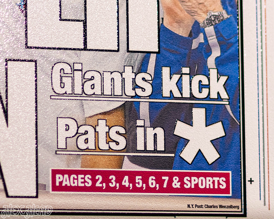 New York Post Giants 2008 Super Bowl Front Page - FEB 4, 2008