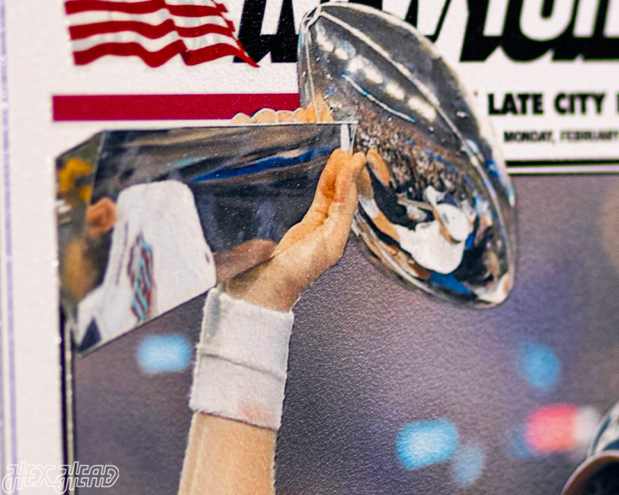 New York Post Giants 2008 Super Bowl Front Page - FEB 4, 2008
