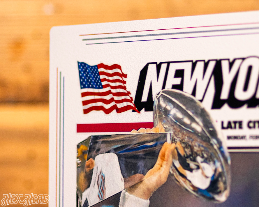 New York Post Giants 2008 Super Bowl Front Page - FEB 4, 2008