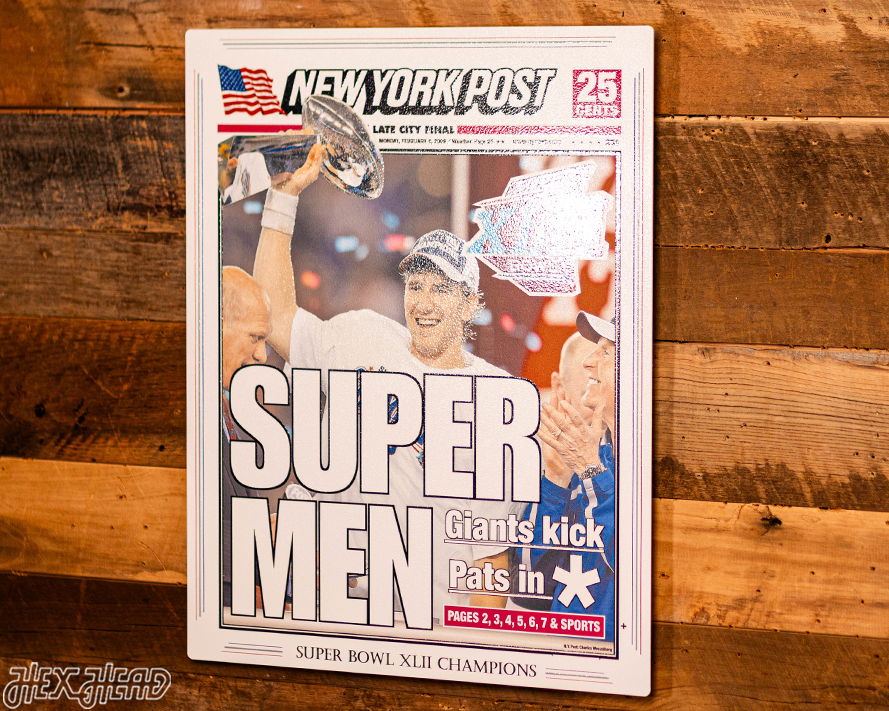 New York Post Giants 2008 Super Bowl Front Page - FEB 4, 2008