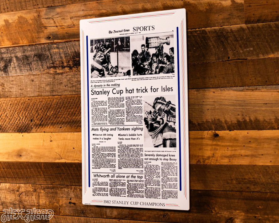 The Journal News Islanders 1982 STANLEY CUP Front Page - MAY 17, 1982
