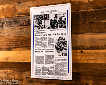 The Journal News Islanders 1982 STANLEY CUP Front Page - MAY 17, 1982