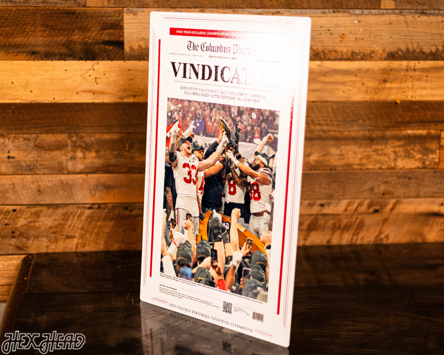 Columbus Dispatch Ohio State 2024 Football National Champions Front Page - JAN 22, 2024