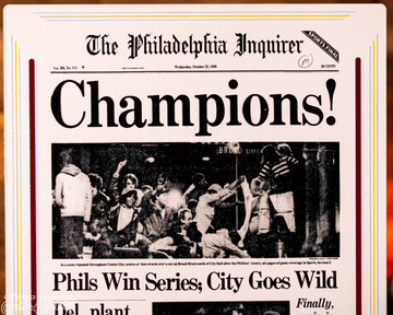 Philadelphia Inquirer Phillies 1980 WORLD SERIES Front Page - OCT 22, 1980
