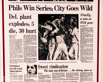 Philadelphia Inquirer Phillies 1980 WORLD SERIES Front Page - OCT 22, 1980