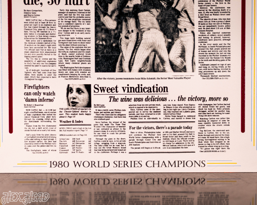 Philadelphia Inquirer Phillies 1980 WORLD SERIES Front Page - OCT 22, 1980