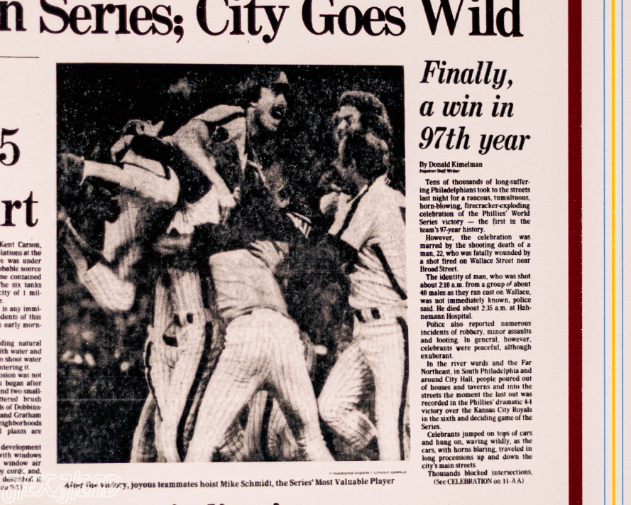 Philadelphia Inquirer Phillies 1980 WORLD SERIES Front Page - OCT 22, 1980