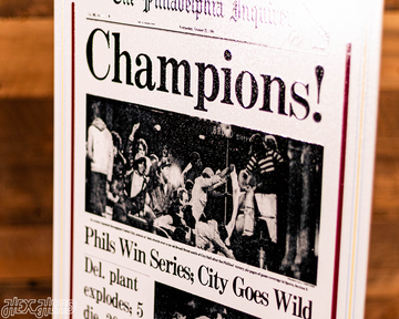 Philadelphia Inquirer Phillies 1980 WORLD SERIES Front Page - OCT 22, 1980
