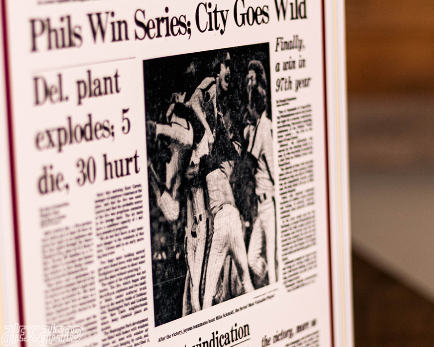 Philadelphia Inquirer Phillies 1980 WORLD SERIES Front Page - OCT 22, 1980