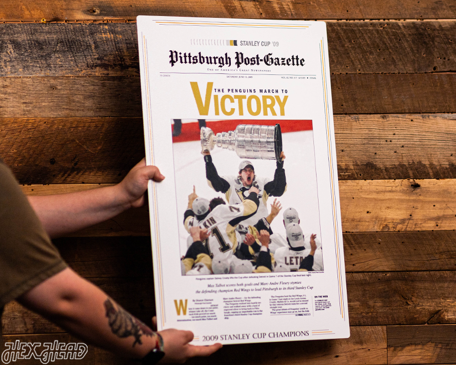 Pittsburgh Post-Gazette Penguins 2009 STANLEY CUP Front Page - JUNE 13, 2009