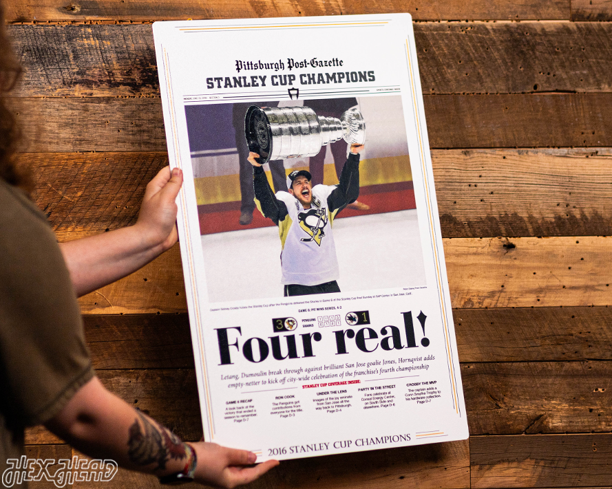 Pittsburgh Post-Gazette Penguins 2016 STANLEY CUP Front Page - JUNE 13, 2016
