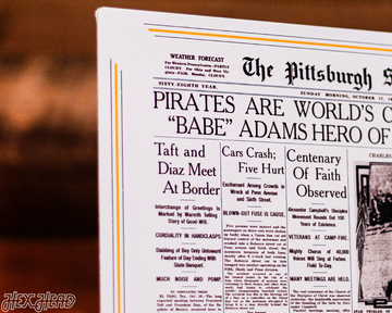 Pittsburgh Sunday Post Pirates 1909 WORLD SERIES Front Page - OCT 17, 1909