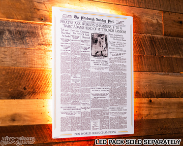 Pittsburgh Sunday Post Pirates 1909 WORLD SERIES Front Page - OCT 17, 1909