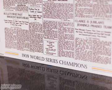 Pittsburgh Sunday Post Pirates 1909 WORLD SERIES Front Page - OCT 17, 1909