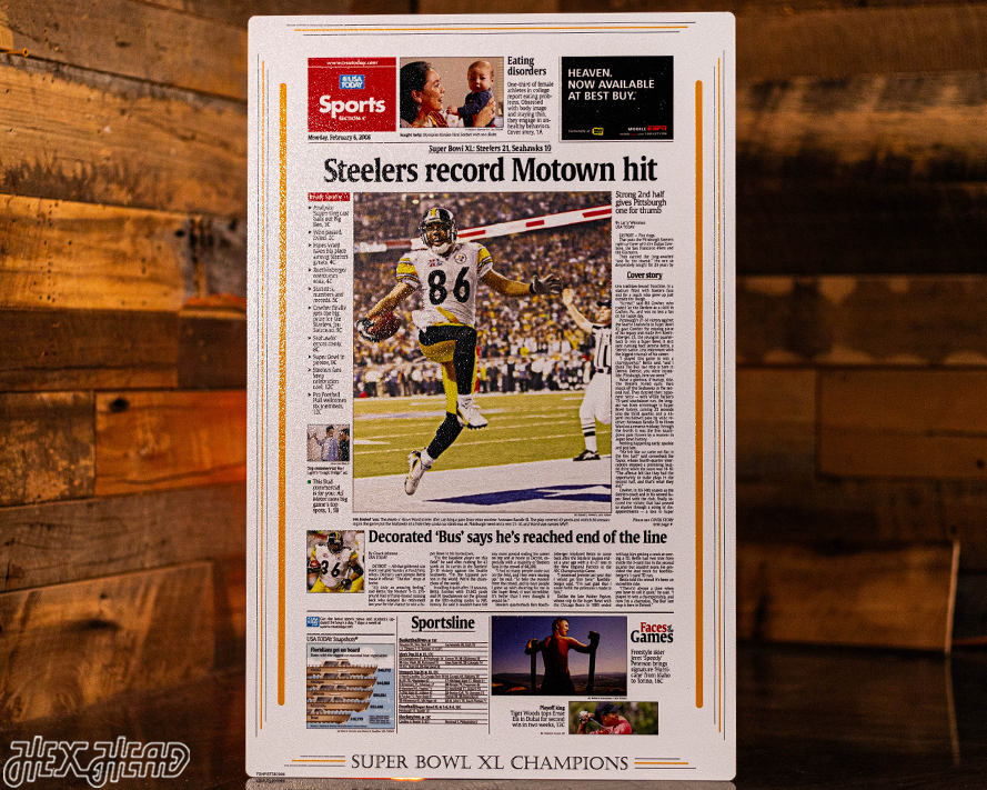 USA Today Pittsburgh Steelers 2006 Super Bowl Front Page - FEB 6, 2006