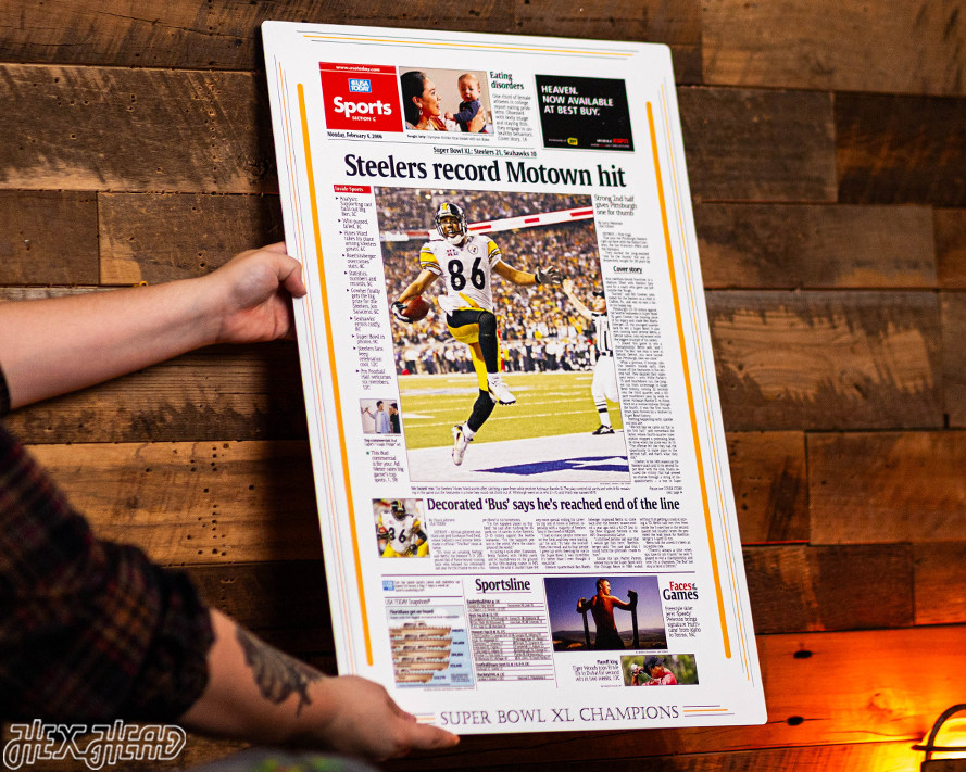 USA Today Pittsburgh Steelers 2006 Super Bowl Front Page - FEB 6, 2006