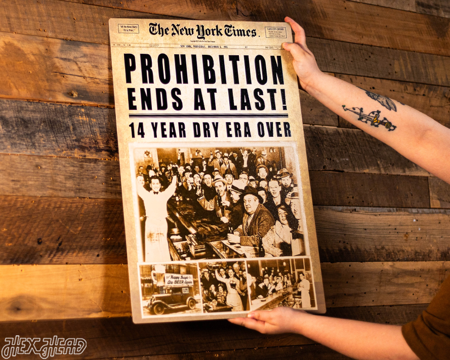 New York Times Prohibition Front Page - DEC 6, 1933