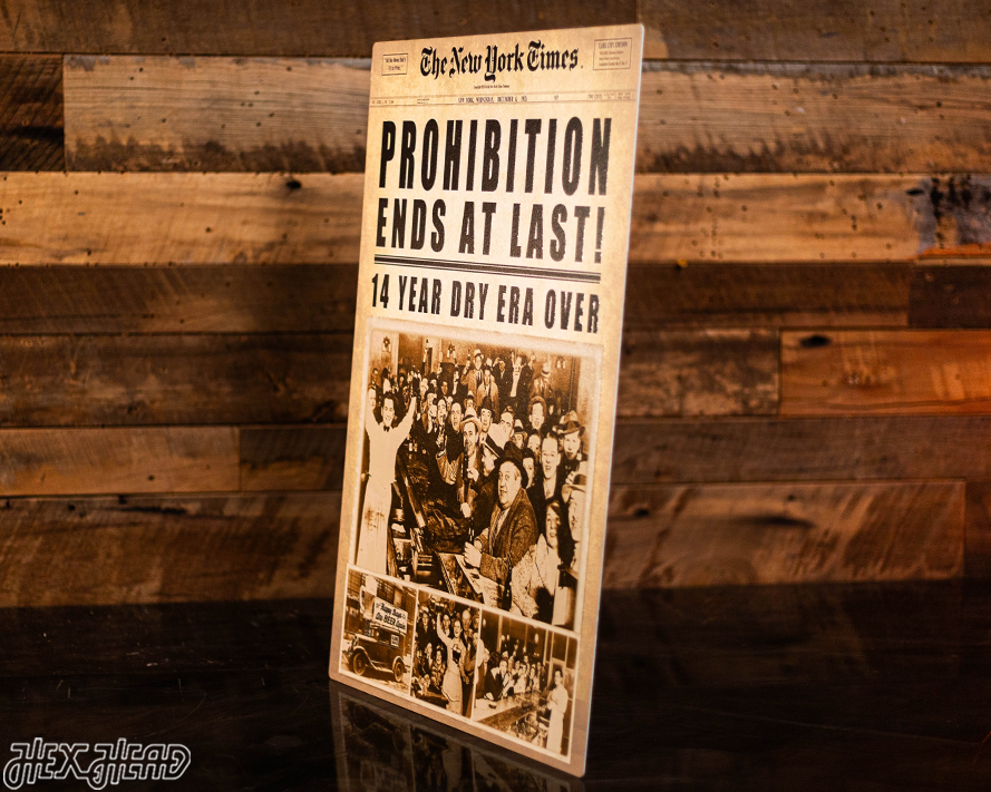 New York Times Prohibition Front Page - DEC 6, 1933