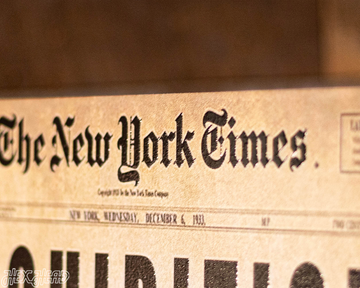 New York Times Prohibition Front Page - DEC 6, 1933