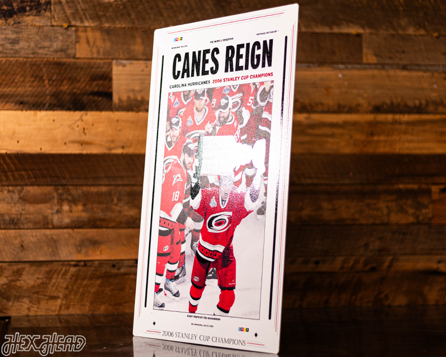2006 Stanley Cup Front Page - JUNE 21, 2006 Metal Wall Art