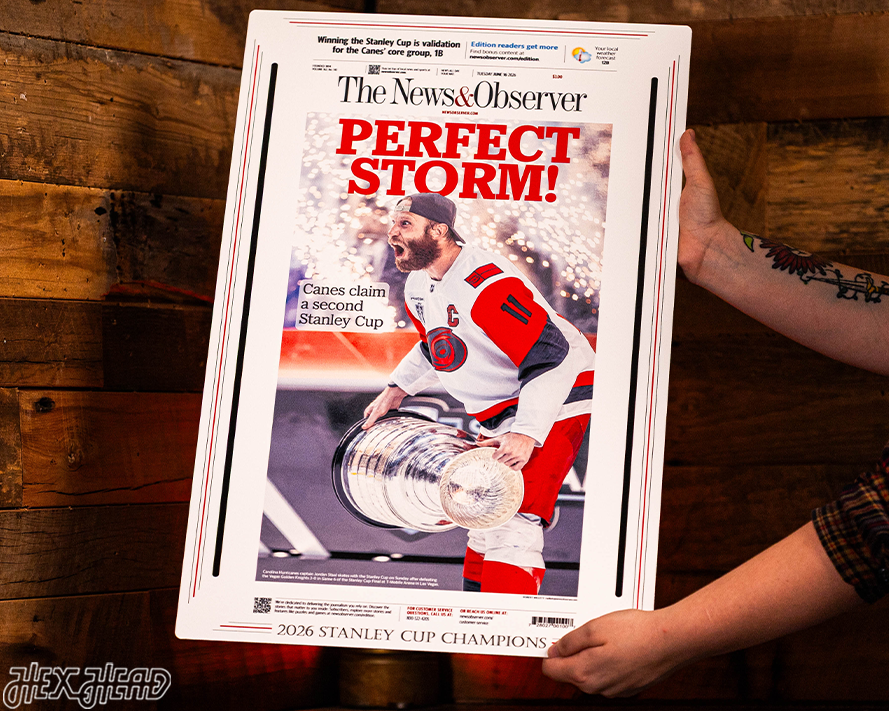 2026 Stanley Cup Front Page - JUNE 16, 2026 Metal Wall Art