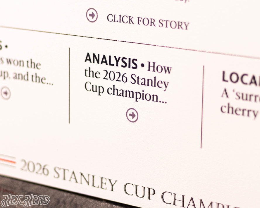 2026 Stanley Cup Front Page - JUNE 15, 2026 Metal Wall Art