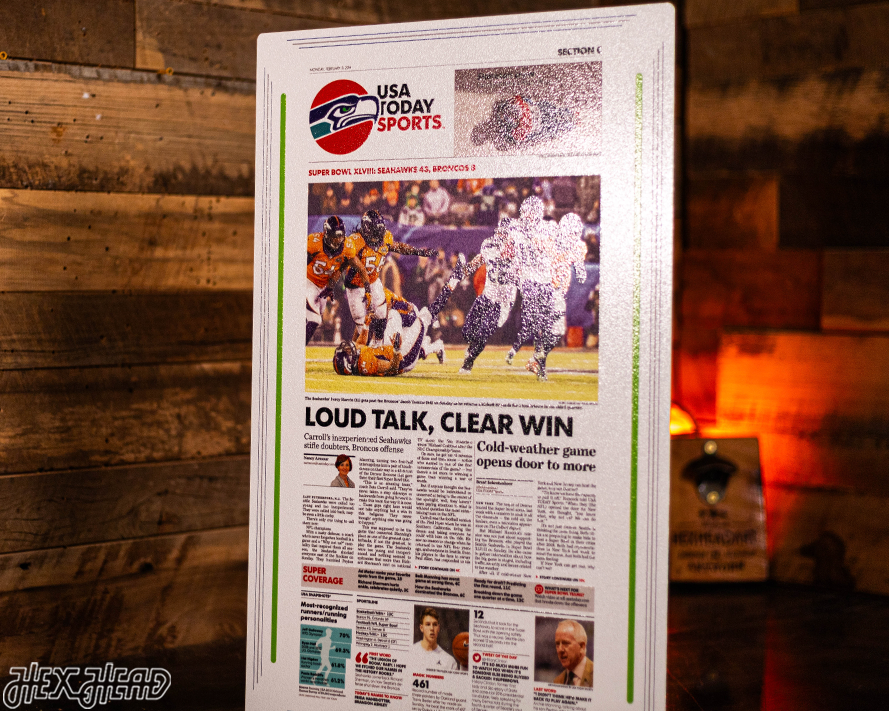 USA Today Seattle Seahawks 2014 Super Bowl Front Page - FEB 3, 2014