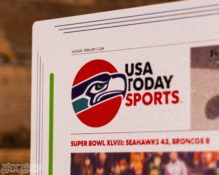 USA Today Seattle Seahawks 2014 Super Bowl Front Page - FEB 3, 2014