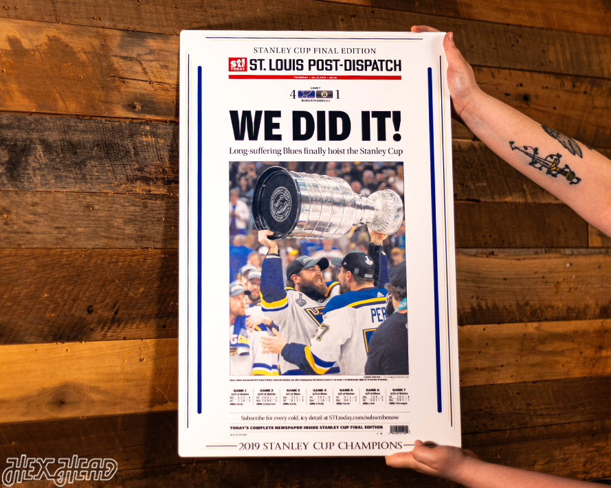 St Louis Post Dispatch Blues 2019 STANLEY CUP Front Page - APRIL 6, 2019