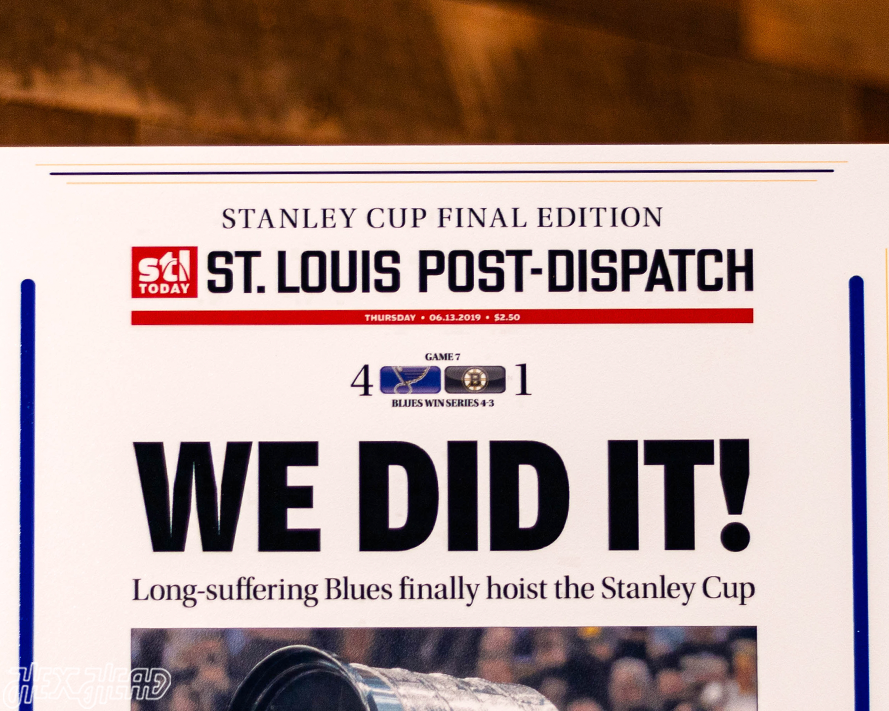 St Louis Post Dispatch Blues 2019 STANLEY CUP Front Page - APRIL 6, 2019