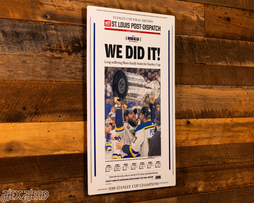 St Louis Post Dispatch Blues 2019 STANLEY CUP Front Page - APRIL 6, 2019