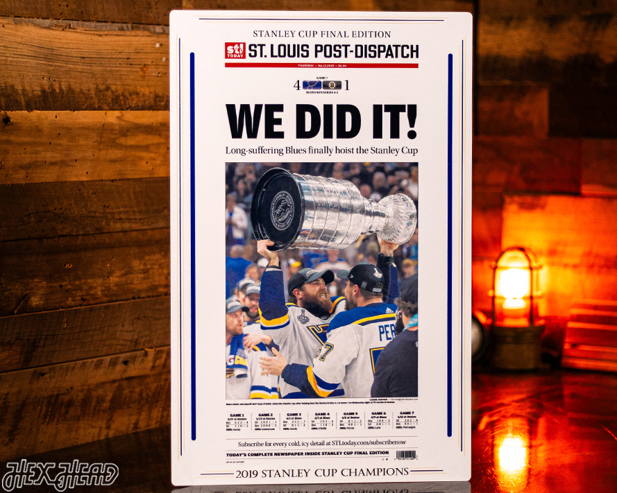 St Louis Post Dispatch Blues 2019 STANLEY CUP Front Page - APRIL 6, 2019
