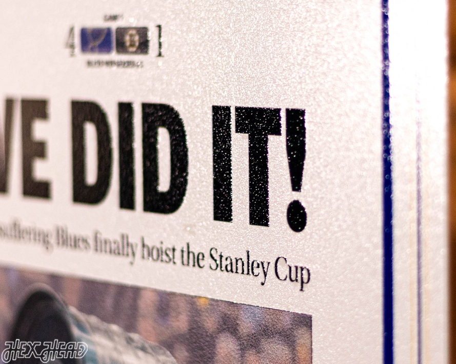 St Louis Post Dispatch Blues 2019 STANLEY CUP Front Page - APRIL 6, 2019