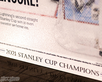 Tampa Bay Times Lightning 2021 STANLEY CUP Front Page - JULY 8, 2021