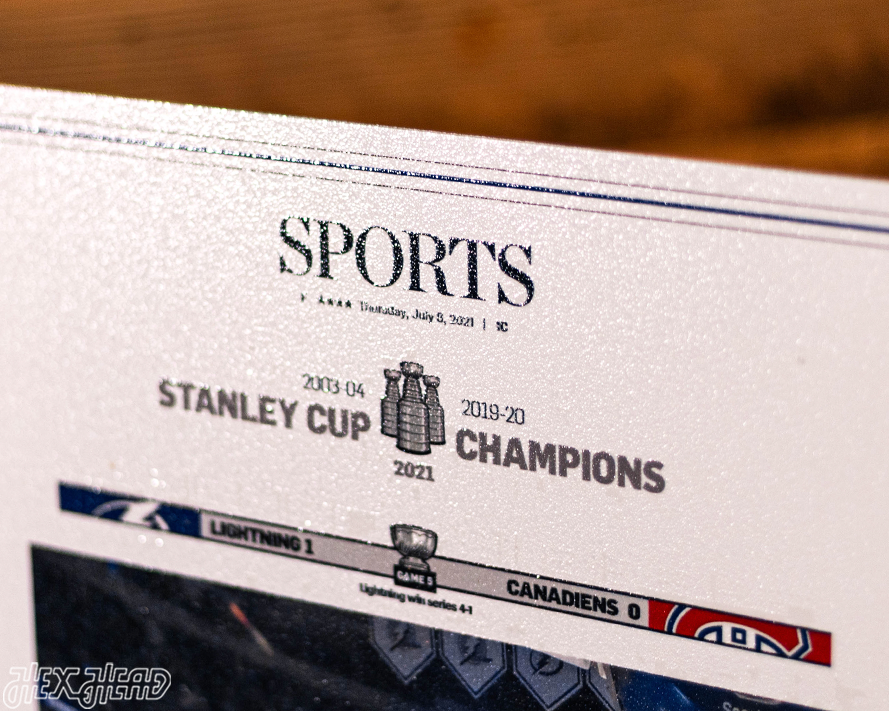 Tampa Bay Times Lightning 2021 STANLEY CUP Front Page - JULY 8, 2021