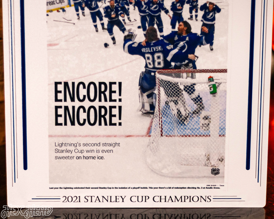 Tampa Bay Times Lightning 2021 STANLEY CUP Front Page - JULY 8, 2021