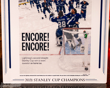 Tampa Bay Times Lightning 2021 STANLEY CUP Front Page - JULY 8, 2021