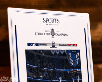 Tampa Bay Times Lightning 2021 STANLEY CUP Front Page - JULY 8, 2021