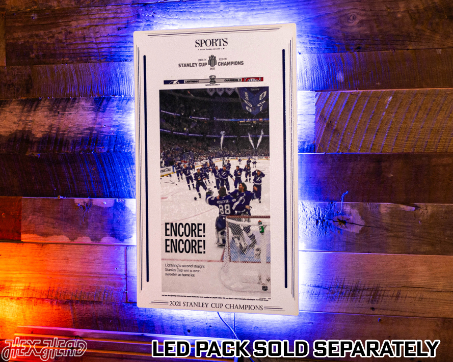 Tampa Bay Times Lightning 2021 STANLEY CUP Front Page - JULY 8, 2021