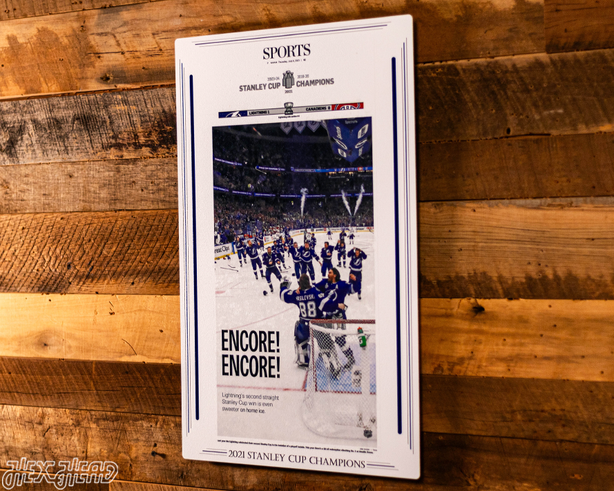 Tampa Bay Times Lightning 2021 STANLEY CUP Front Page - JULY 8, 2021