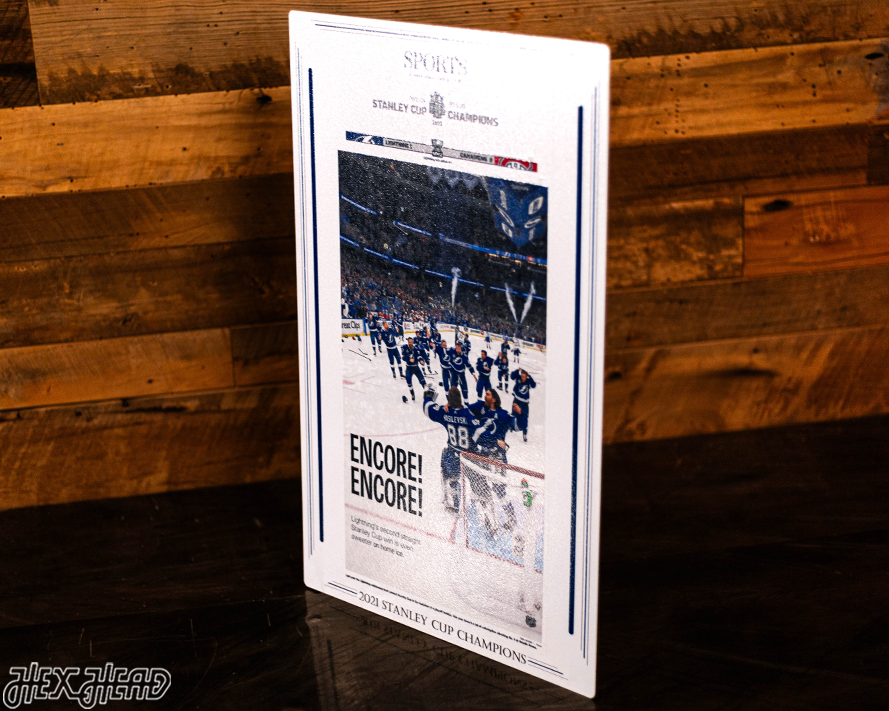 Tampa Bay Times Lightning 2021 STANLEY CUP Front Page - JULY 8, 2021