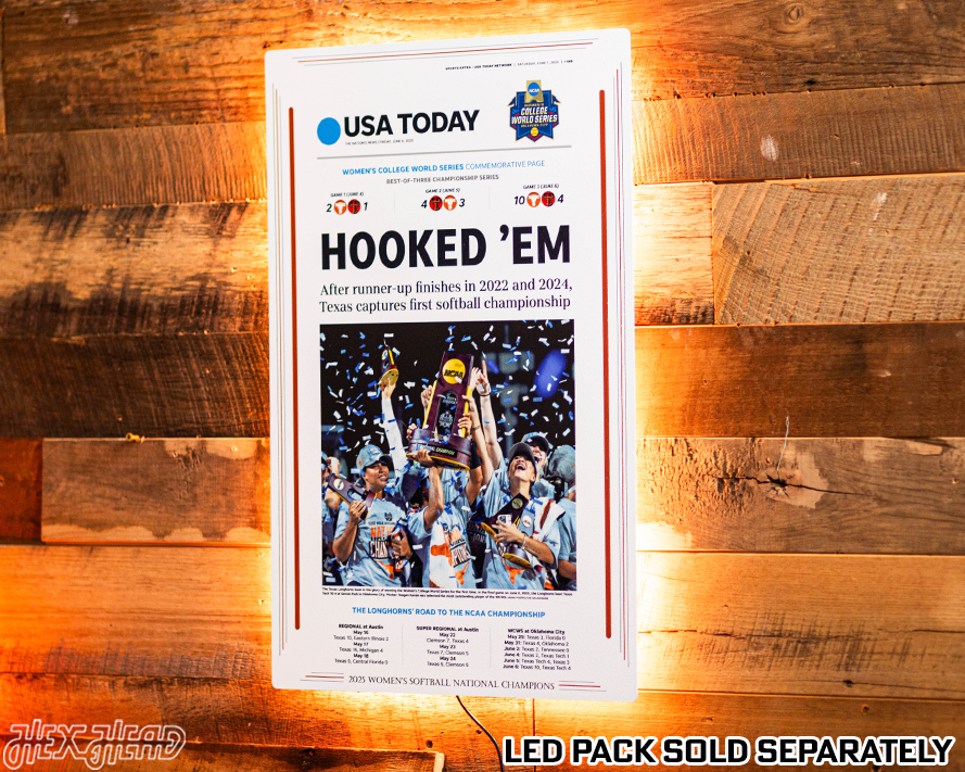 USA Today Longhorns 2025 Women's College World Series Front Page - JUNE 7, 2025