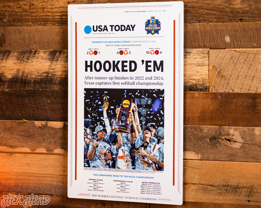 USA Today Longhorns 2025 Women's College World Series Front Page - JUNE 7, 2025